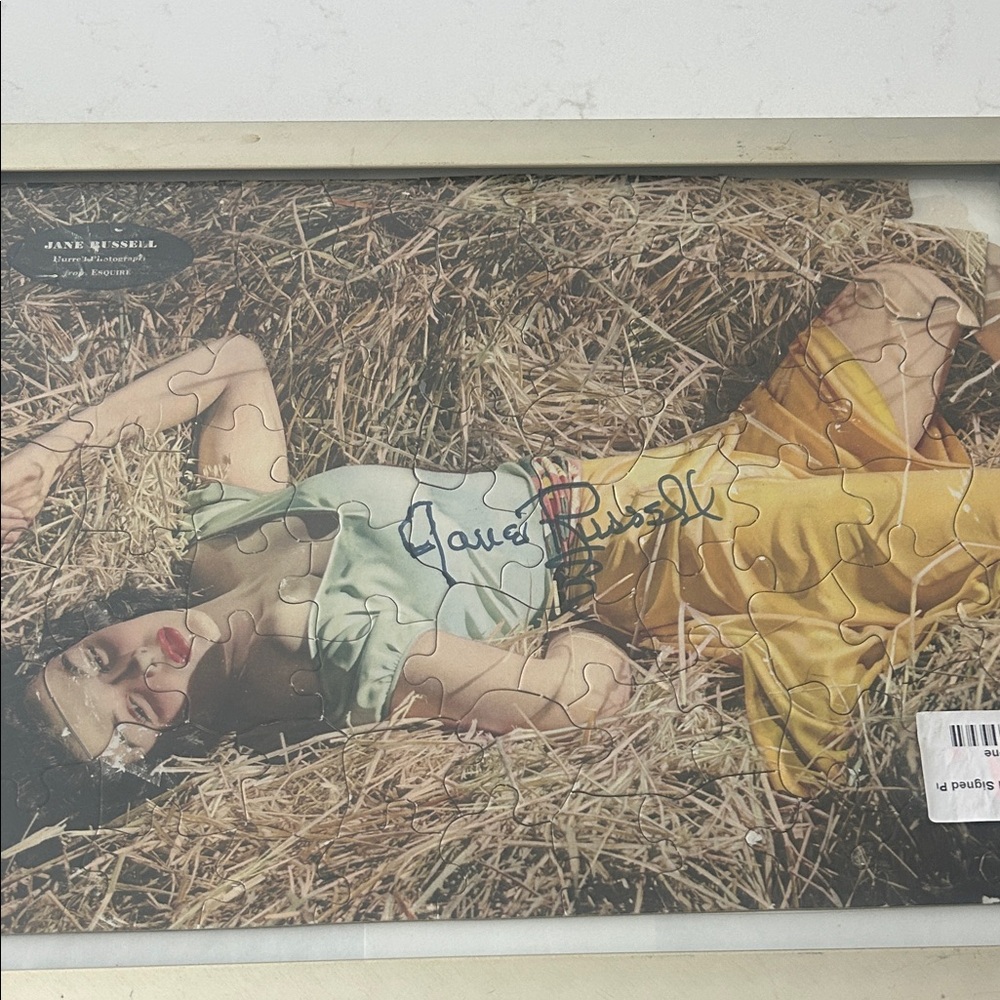 Jane Russell Puzzle with Signature